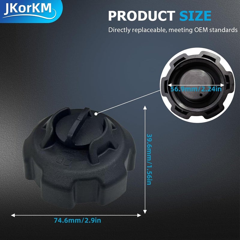 JkorkM 621501-10 Manual Vent Gas Cap Compatible with Old Style Portable Boat Gas Tank, Black Gas Tank Cap - Image 3